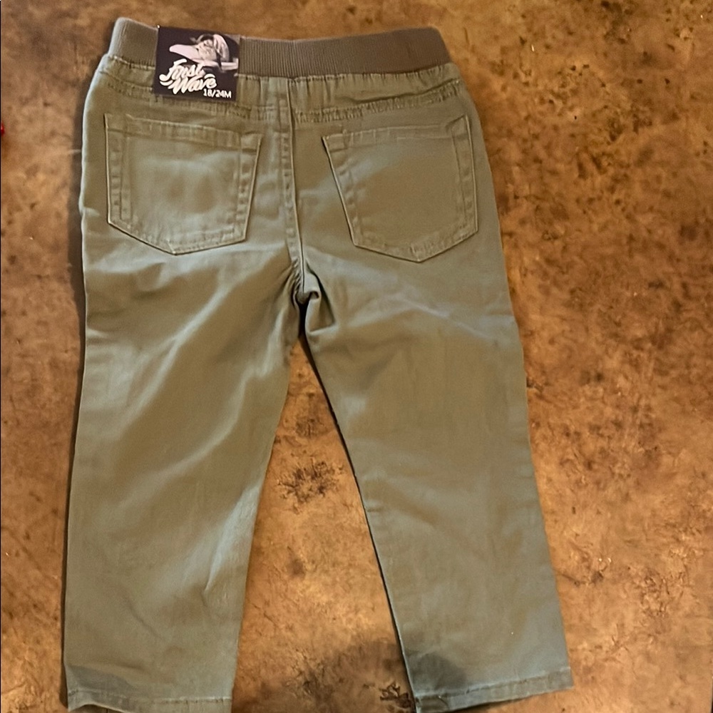 Kids Olive Green Pants
